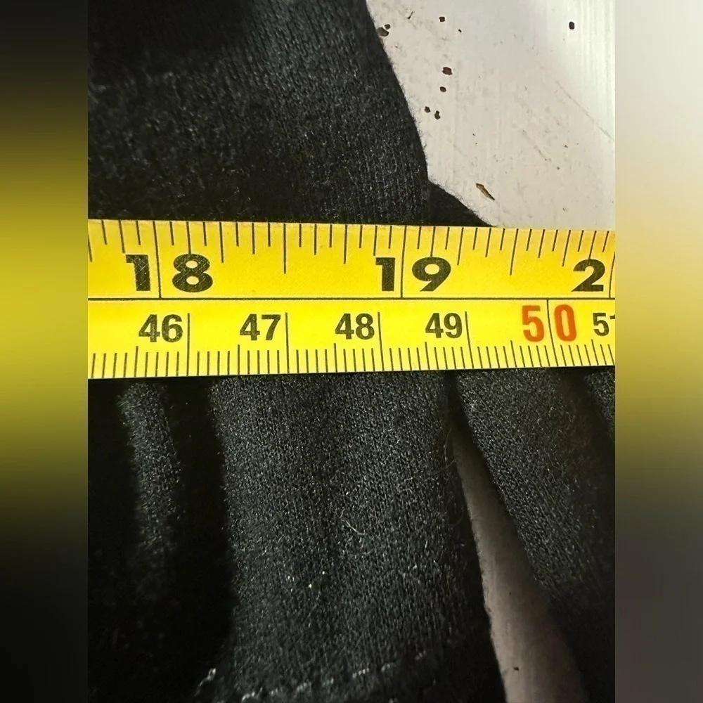 Max Studio Jumpsuit Womens Large Black Wide Leg Belted Stretch Sleeveless Formal - Picture 10 of 11